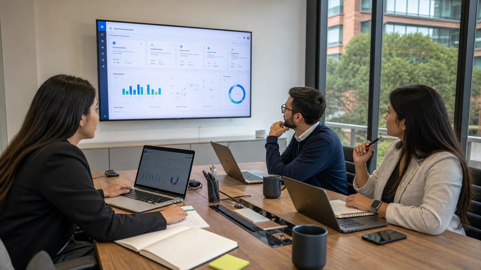 Equipo de trabajo revisando un tablero de automatizaci?n