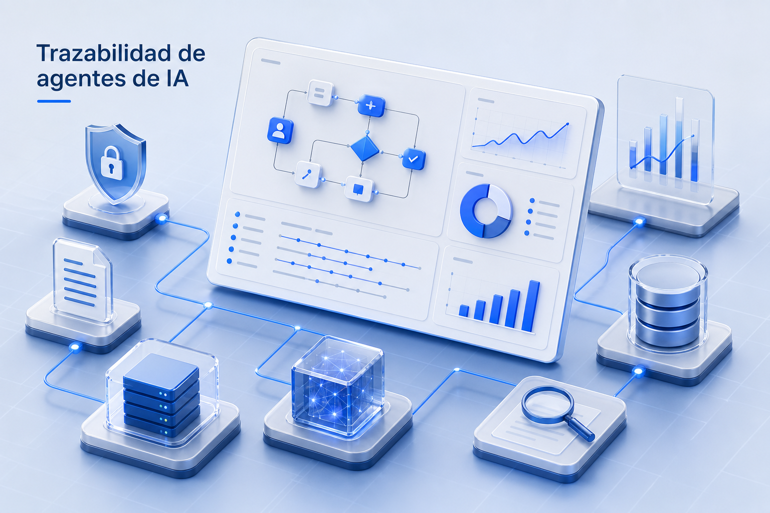 Trazabilidad y auditoría de decisiones de agentes de IA para cumplimiento y control interno